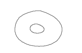 An illustration of a pool with one hole.